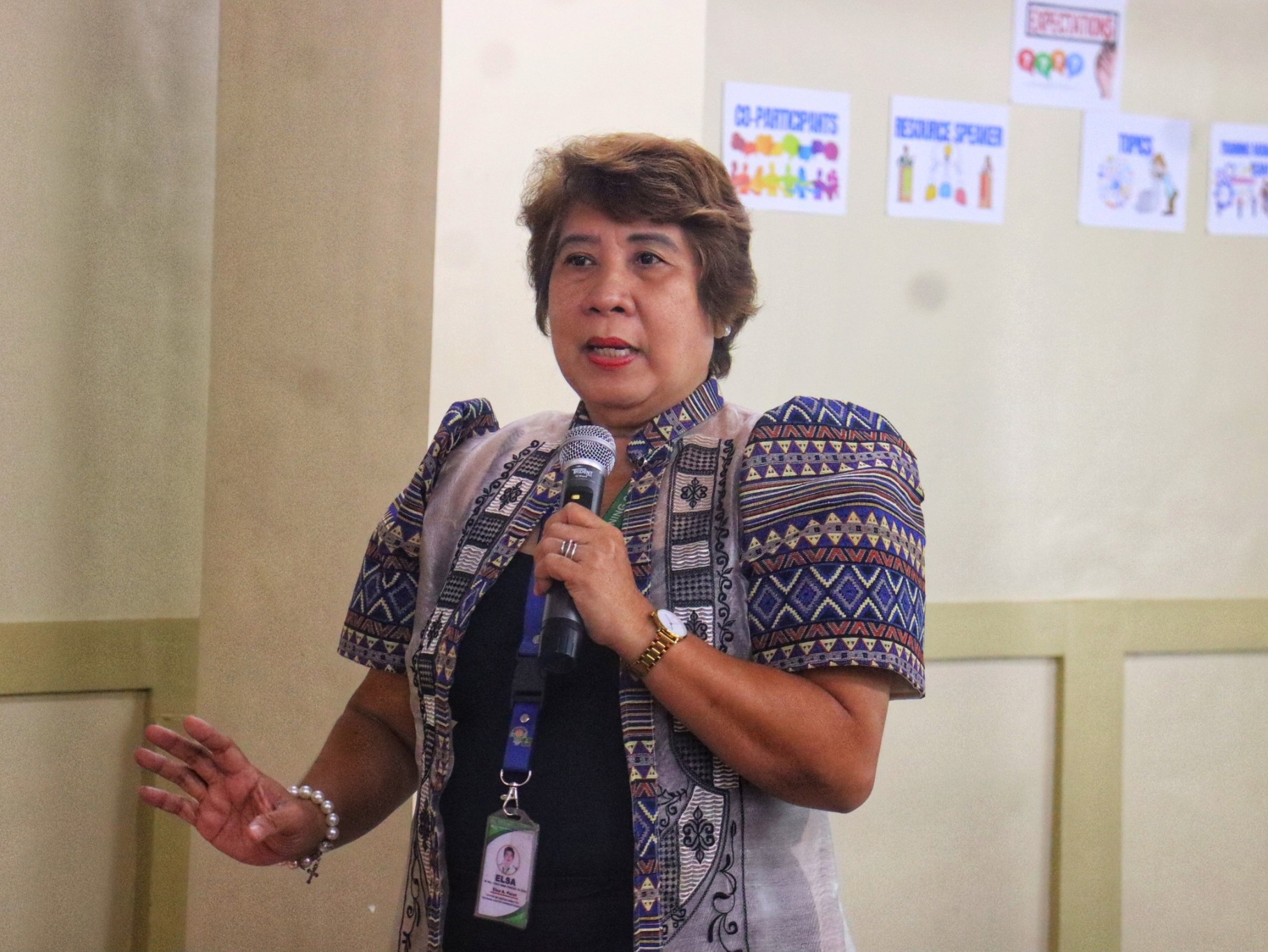 Center Director Elsa A. Parot delivered a warm welcome to the participants in her opening message..jpg