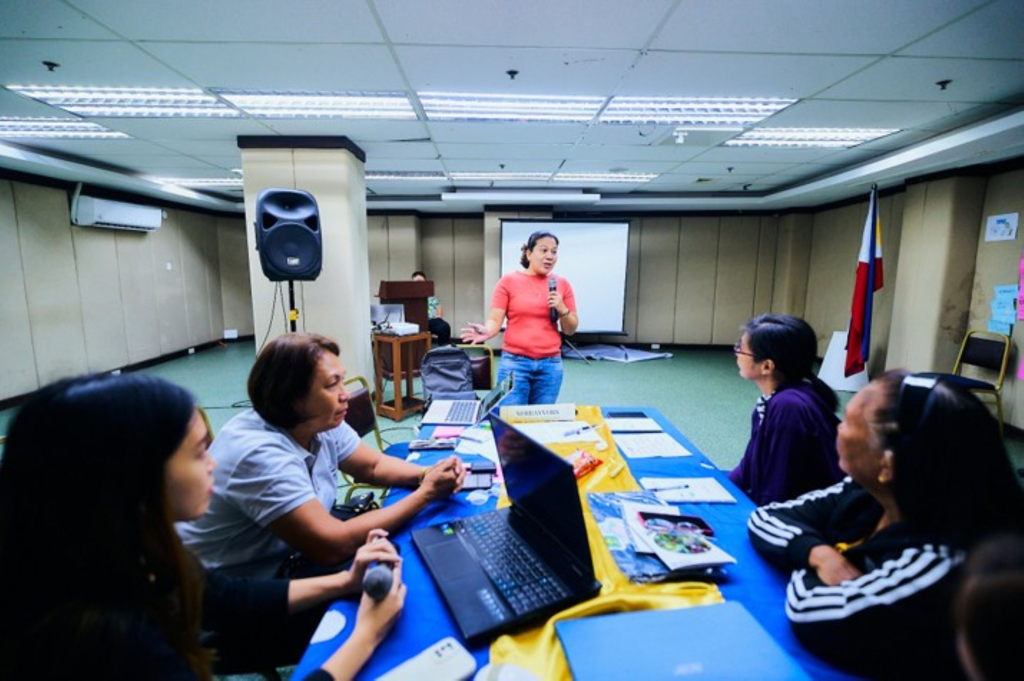 MVRamboyong_Ms. Danica Resayaga, Provincial Coordinator of  LSA Albay shared their output during the SWOTC Analysis Workshop.jpg