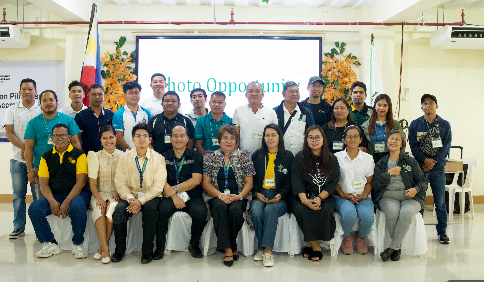 Photo opportunity between the participants, resource person, and Training Management Team (TMT).png